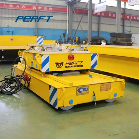 Batterij-Aangedreven railveerboot-transferkarren te koop – Industriële spoorkarren